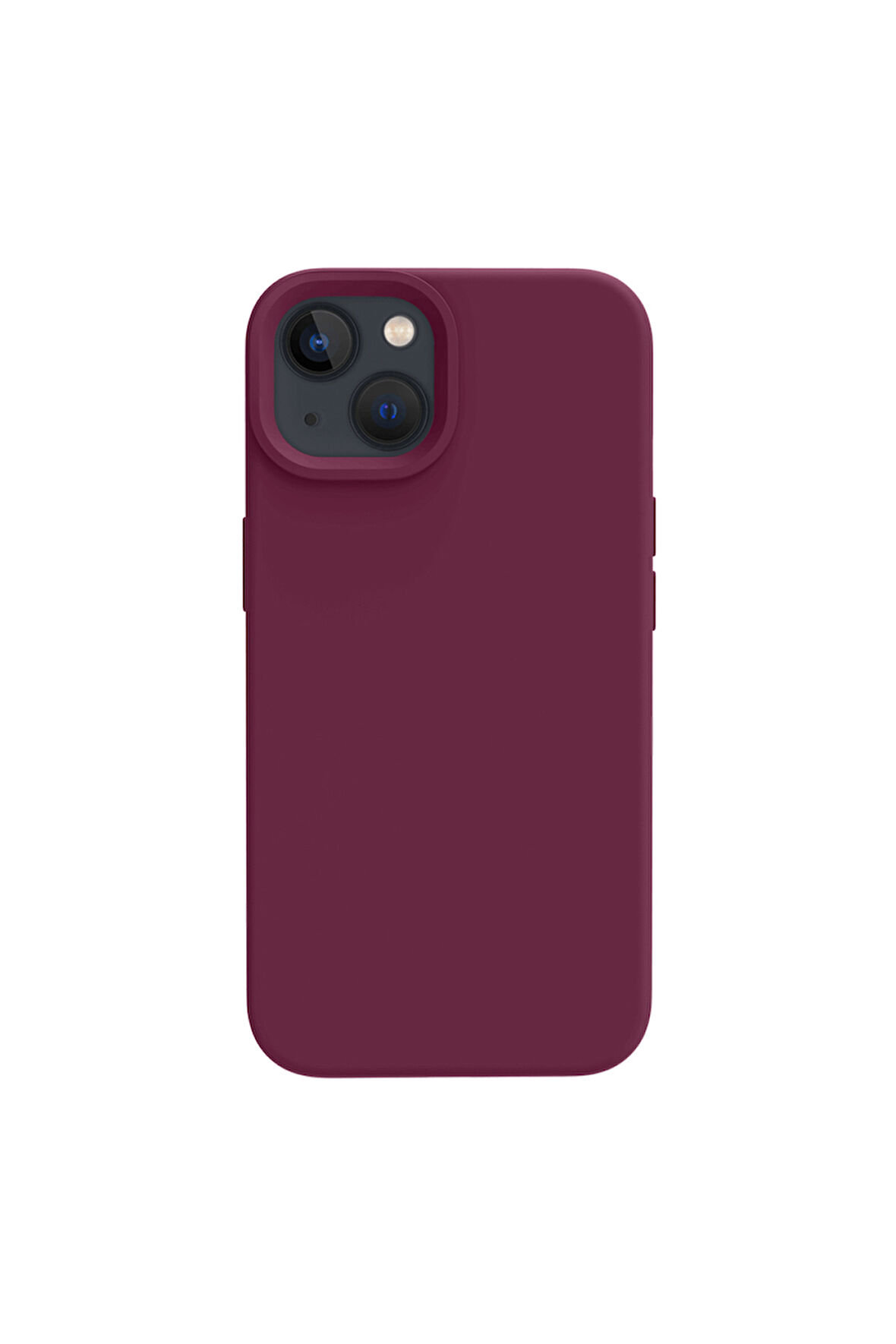 iphone 15 Uyumlu Premium Lansman Liquid Silikon Kılıf İçi Kadife-Bordo