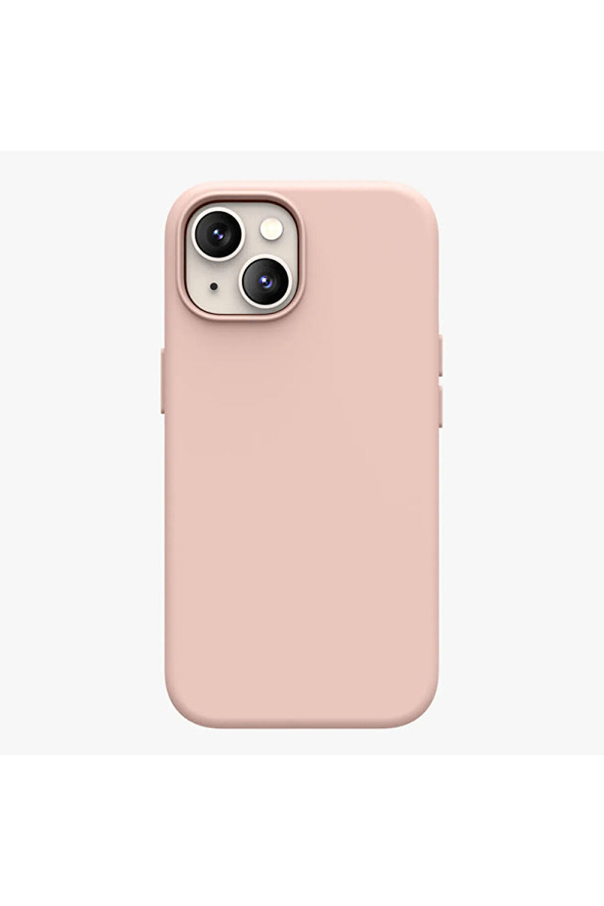 iphone 15 Uyumlu Premium Lansman Liquid Silikon Kılıf İçi Kadife-Kum Pembe