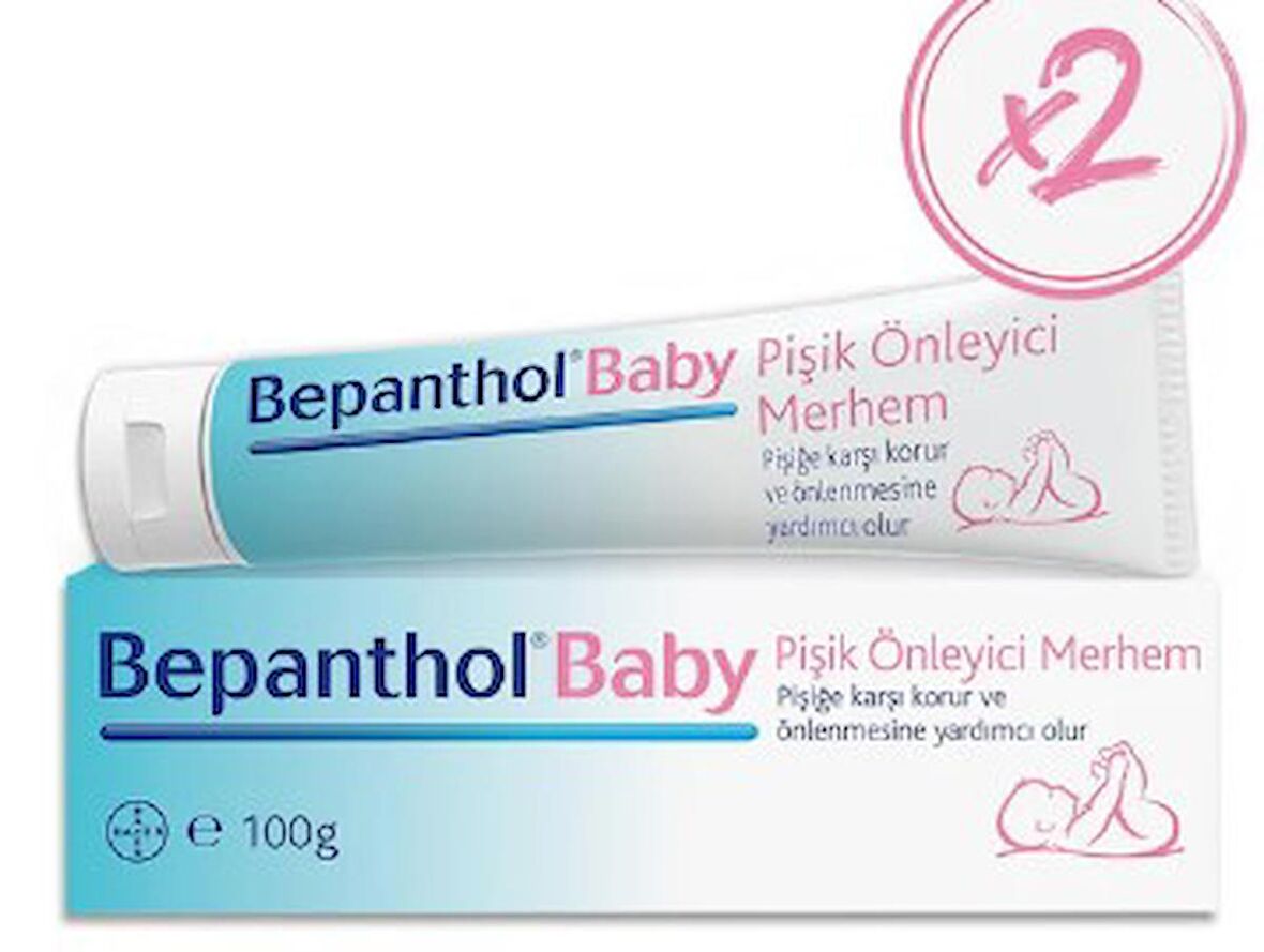 Bepanthol Baby Pişik Önleyici Merhem 100 Gr 2 Adet