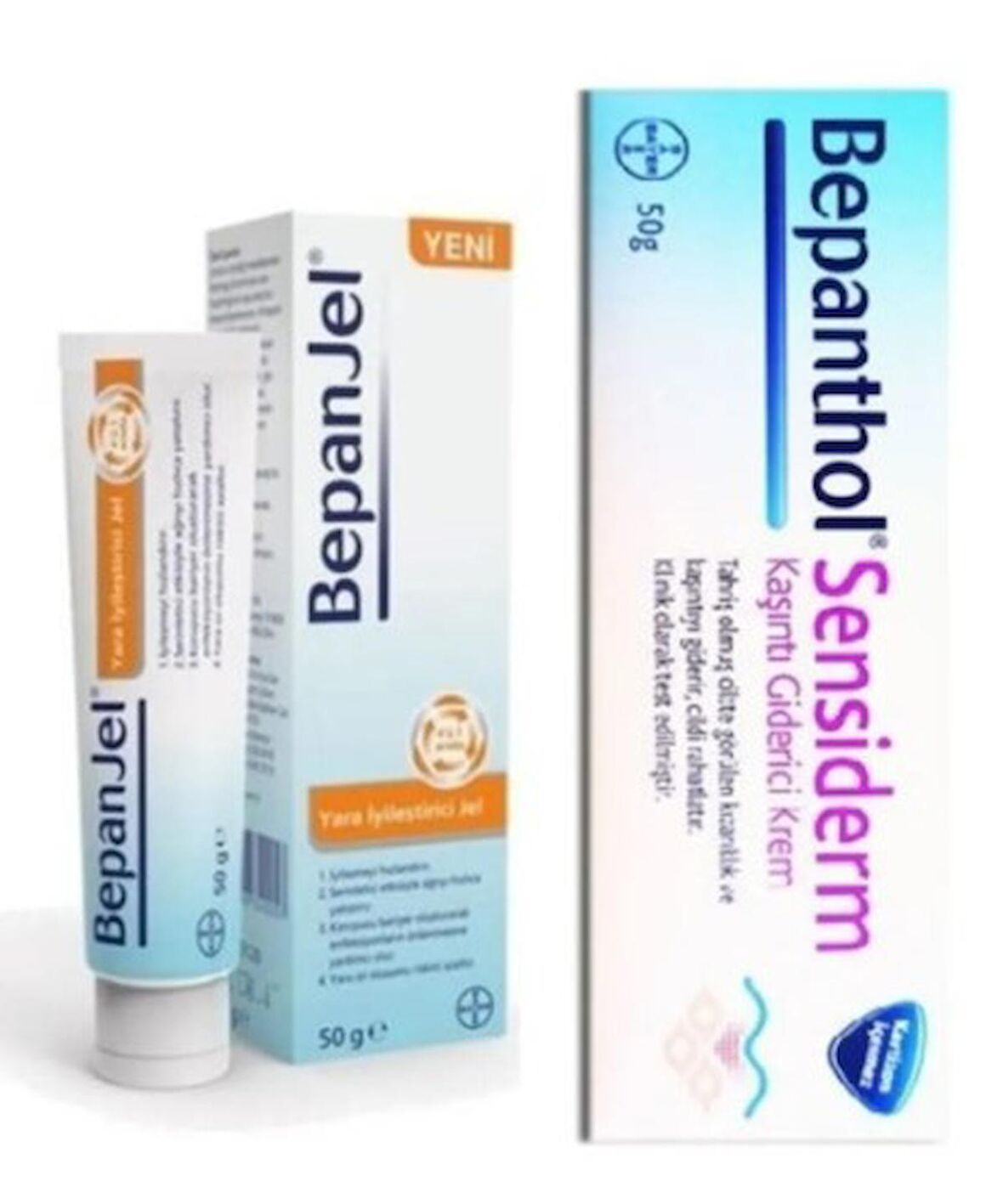 Bepanthol Bayer Bepanjel Yara Iyileştirici Jel 50 gr + Bepanthol Sensiderm Krem 50 gr