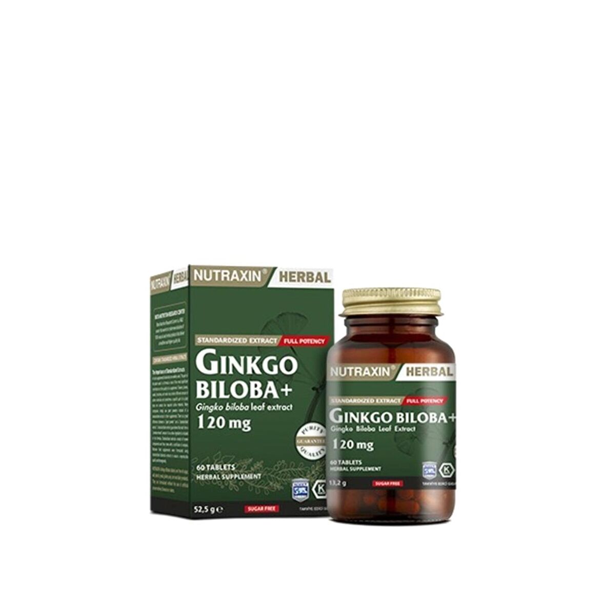 Nutraxin Ginkgo Biloba 60 Tablet 3 Adet