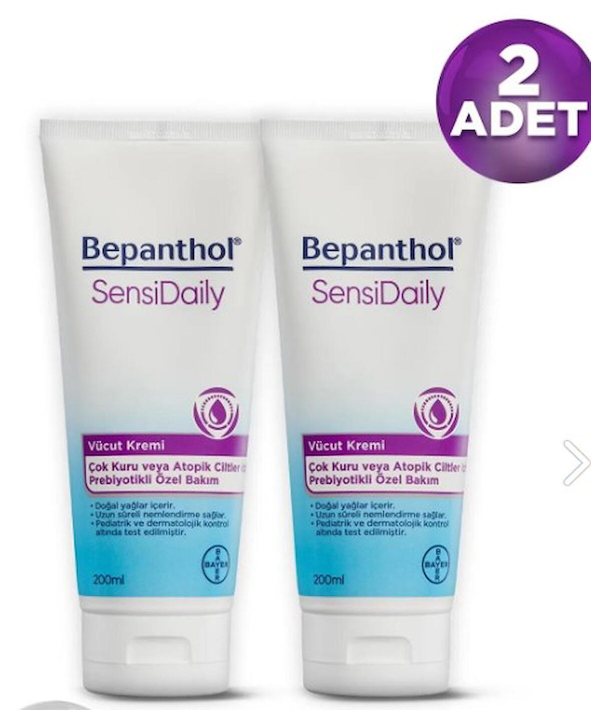 Bepanthol Sensidaily Vücut Kremi 200ML 2 Adet
