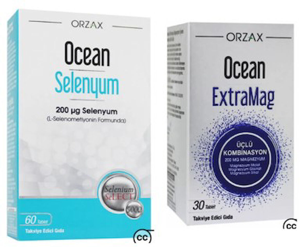 Ocean Selenyum 200 mcg 60 Tablet + Ocean Extramag 30 Tablet