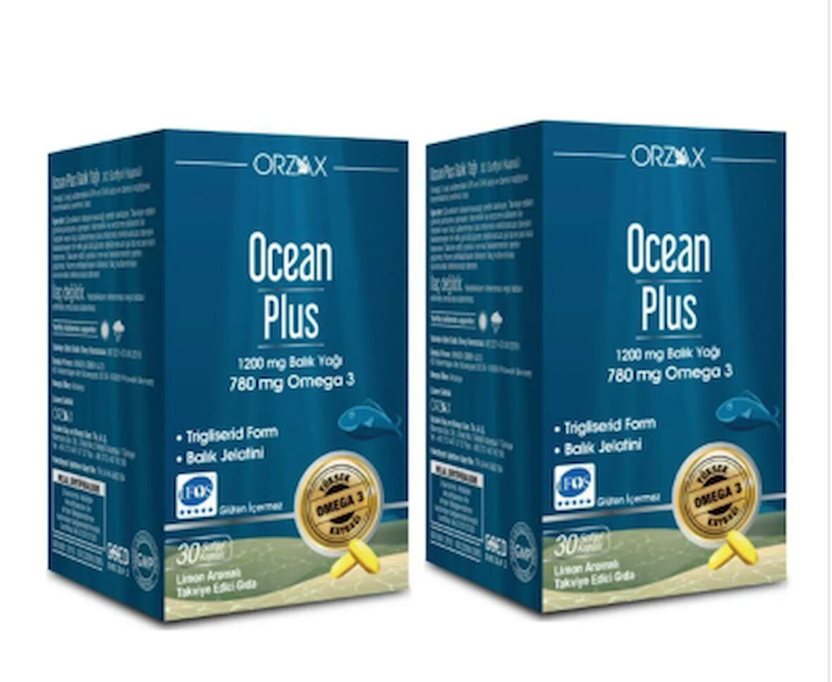 Ocean Plus Omega 3 1200 Mg 30 Kapsül X 2 Adet