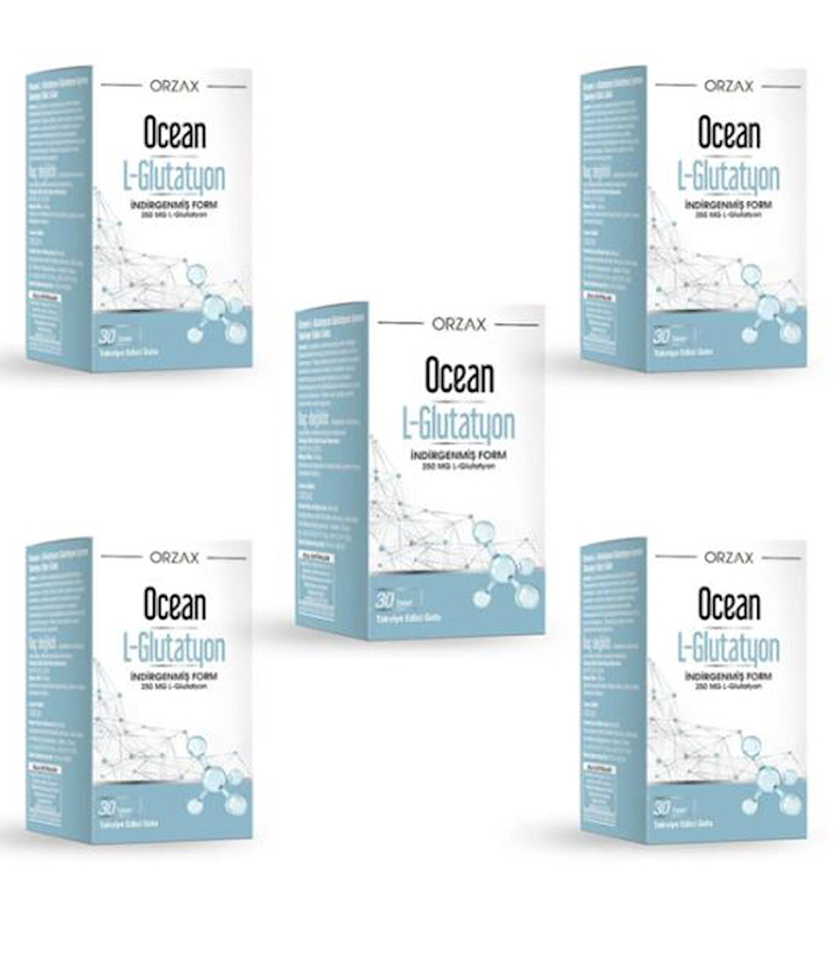 Ocean L-glutatyon 250 mg 30 Tablet x 5 Adet