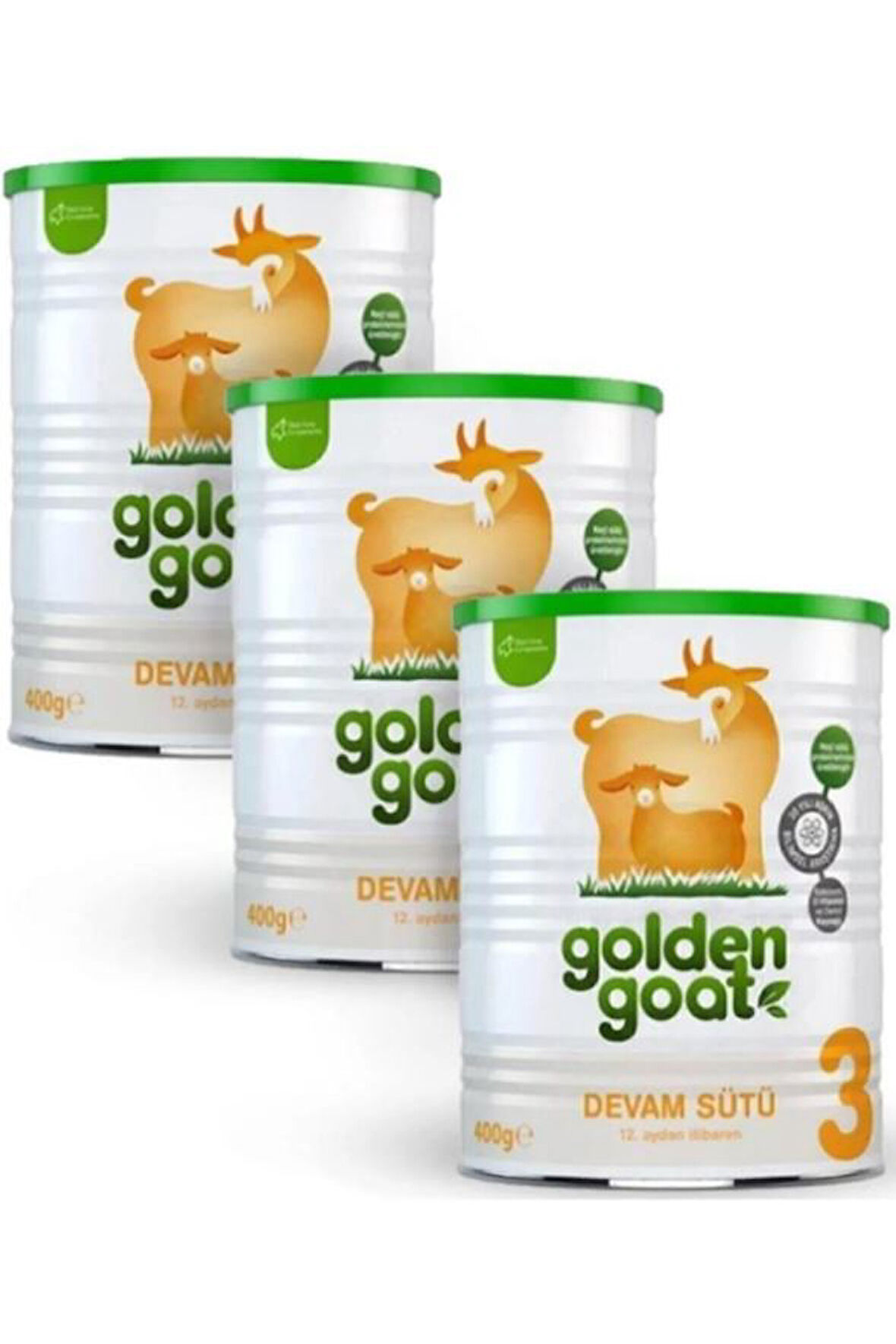 Golden Goat 3 Keçi Sütü Bazlı Devam Sütü 400 gr - 3 adet