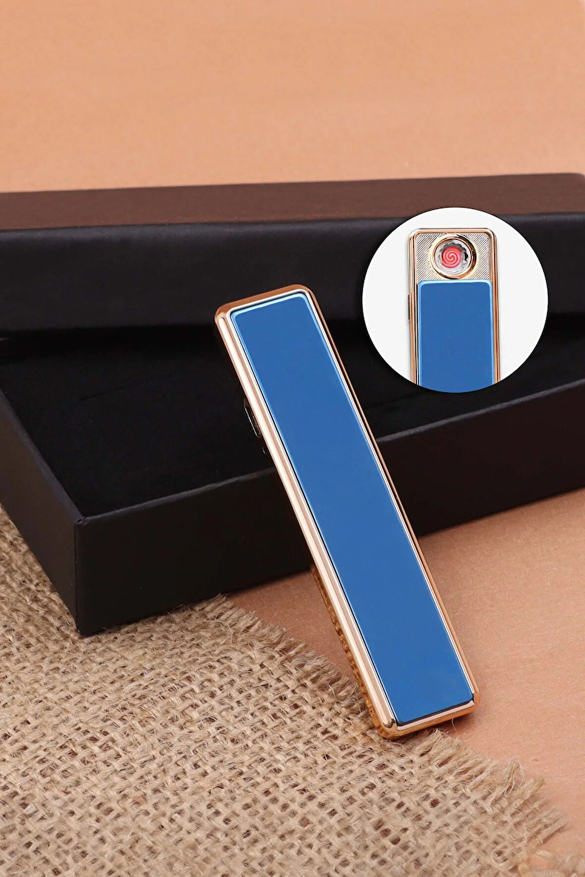 Elektronik Alevsiz Kızaklı USB Şarjlı Çakmak