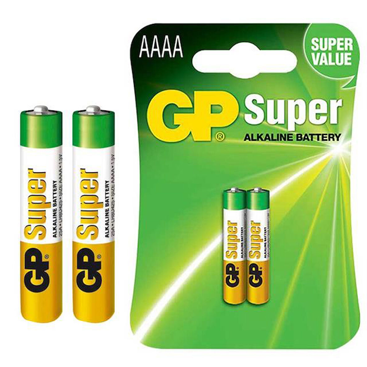 GP Super 25A (GP25A-U2) LR61 1.5V AAAA Alkalin Pil 2'li