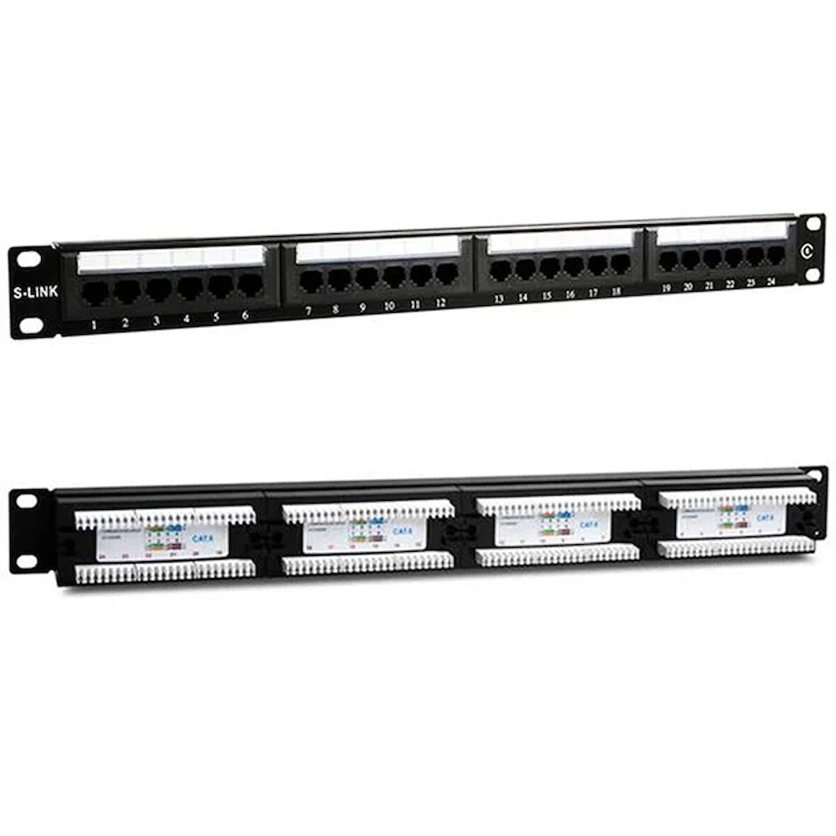 Cat6 19" 24Port Utp Patch Panel
