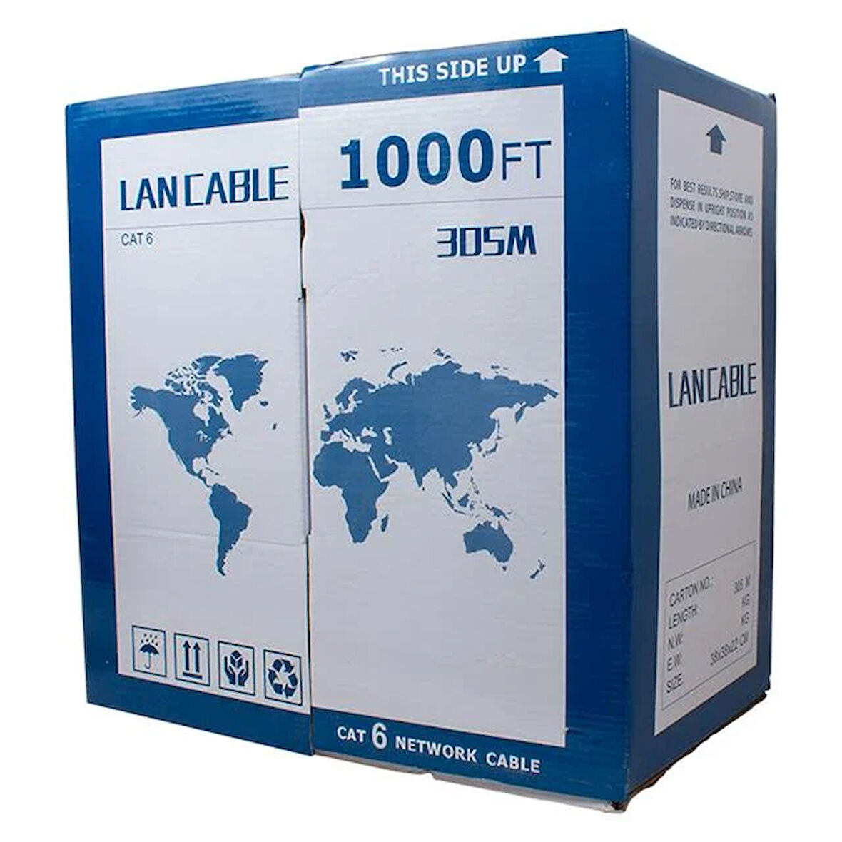 Powermaster Cat6 Utp 23Awg 0.57 Mm 305 Metre   Kablo