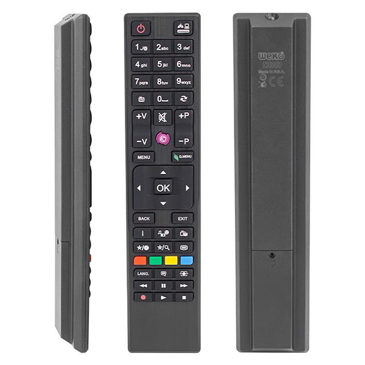 Vestel Seg Regal Kare Göbek Mor Tuşlu Lcd Led Tv Kumanda