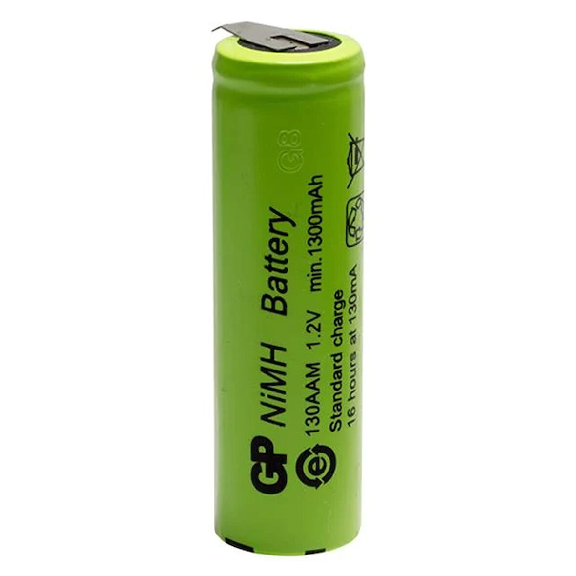 Gp 130Aam 1300Ma  Düz Kafa Puntalı Aa Kalem Pil