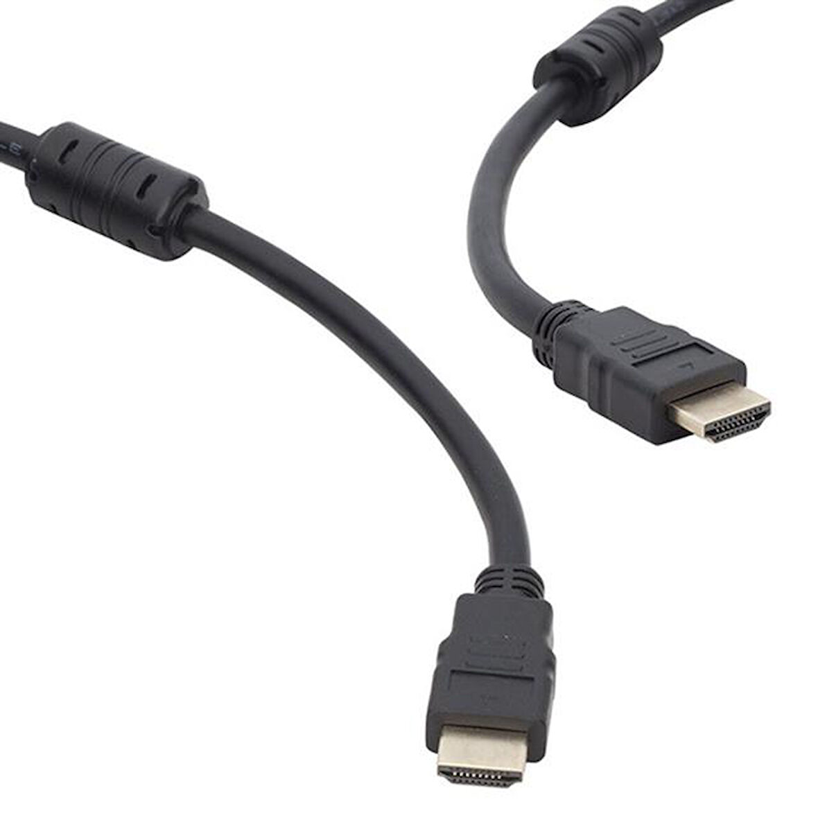 Powermaster Plastik Düz Siyah 5 Metre  Hdmi Kablo Poşetli