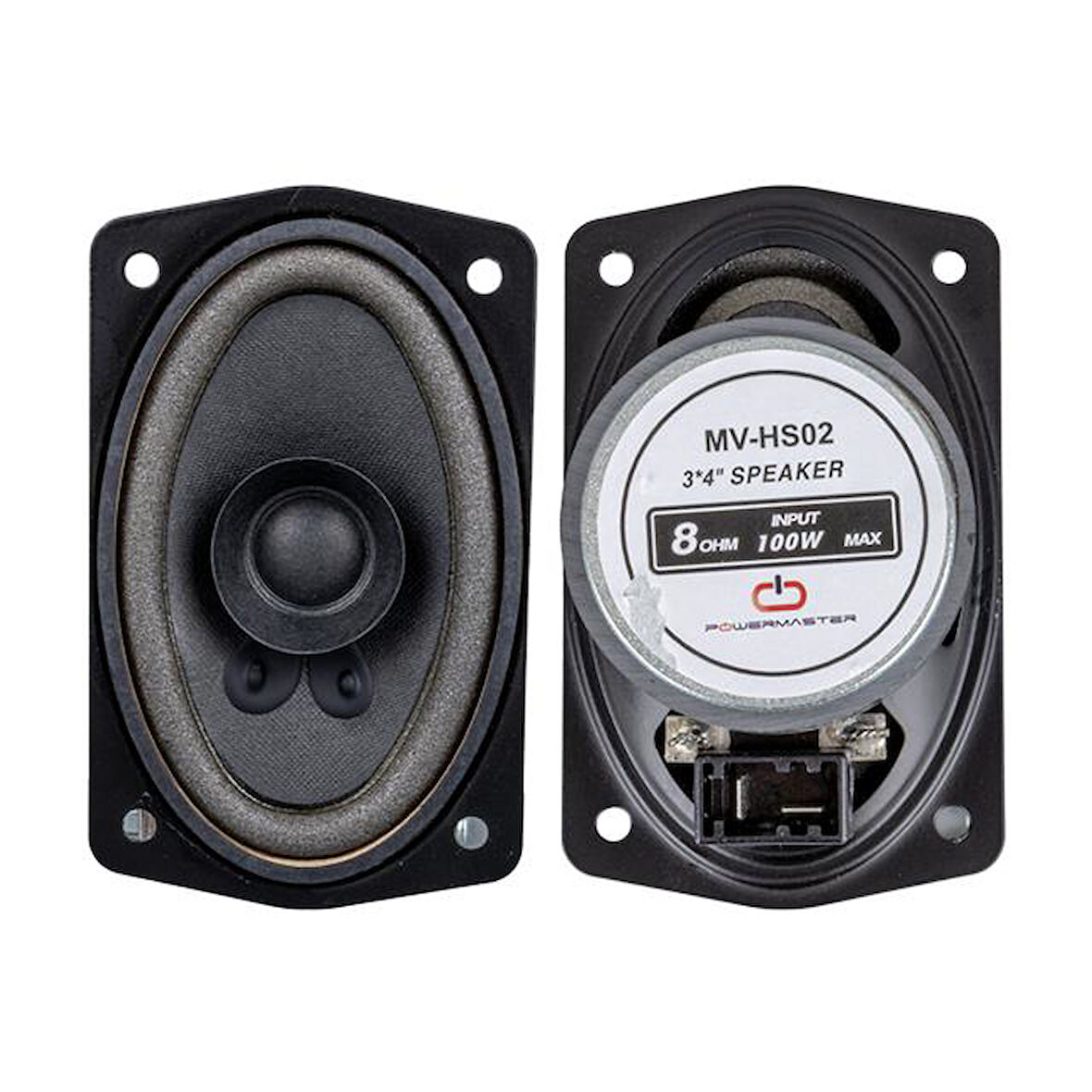 Magıcvoıce Mv-hs02 3x4 7.5x10 Cm 8 Ohm Max 100 Watt Oval Oto Hoparlör