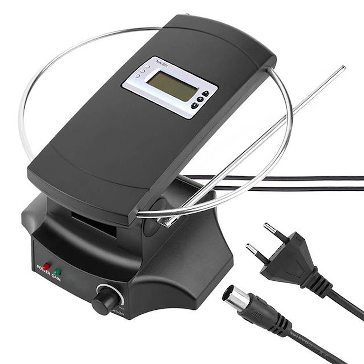 Powermaster Sg-029a Saatli Uhf-vhf Tv Üstü Anten İç Mekan Tv Anteni