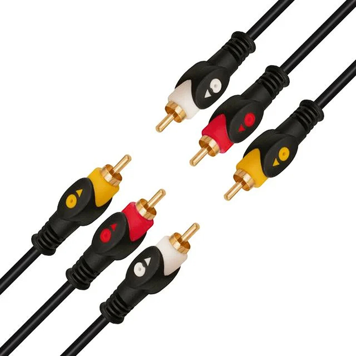 3 Rca + 3 Rca 1.5 Metre Kablo Powermaster Kutulu