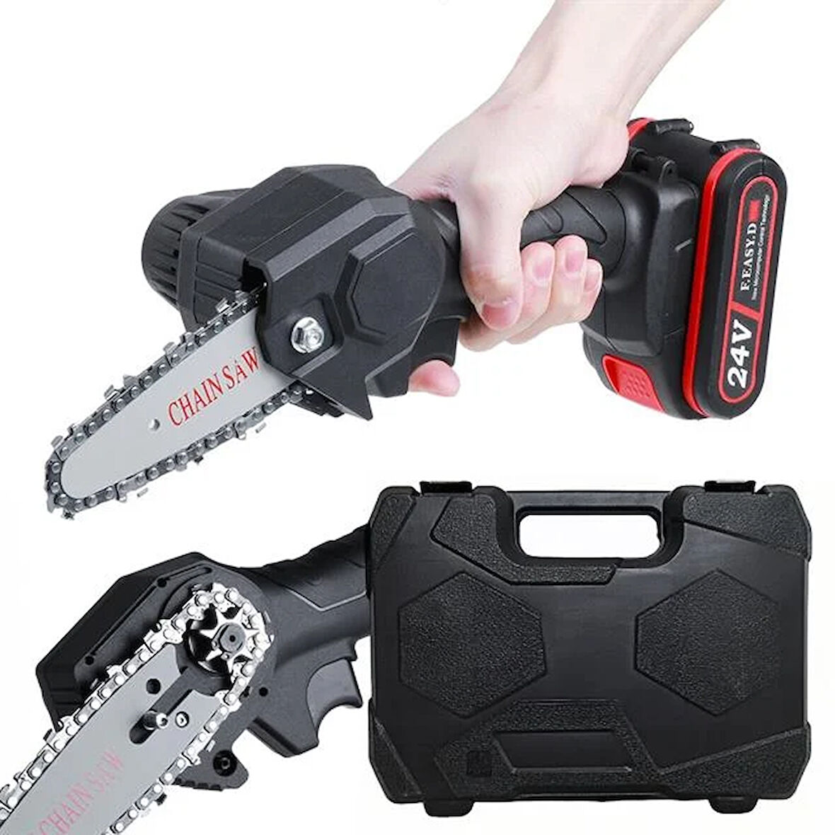 Powermaster Pm-20309 Zincirli Şarjlı Matkap Testere 24 Volt - 550 Watt