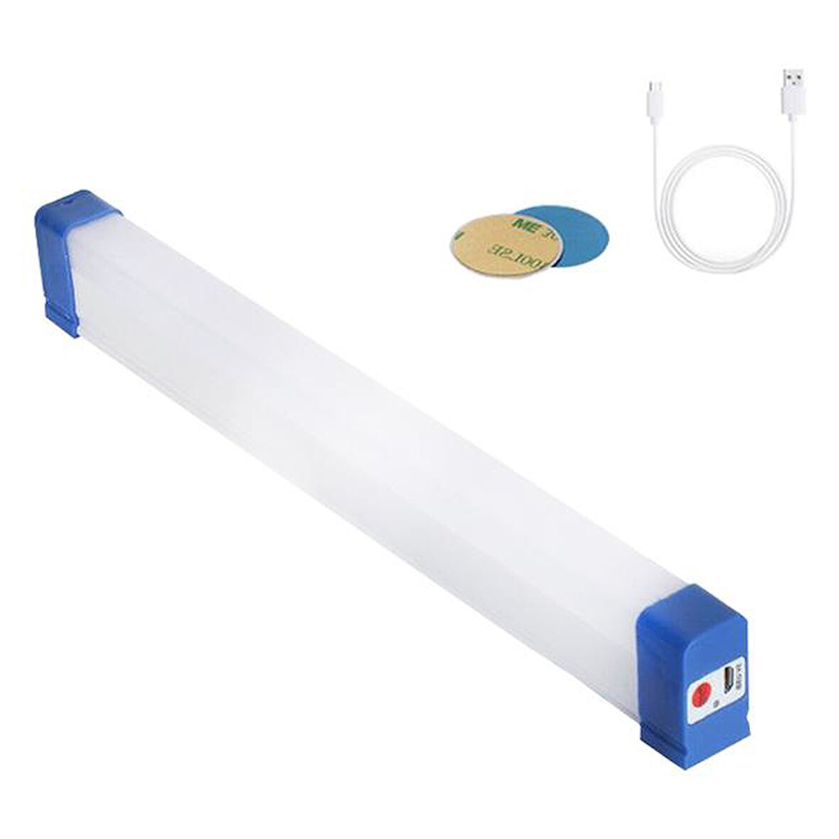 Powermaster Bk-300 Mıknatıslı Şarjlı 3 Modlu Solar Beyaz Lamba 32 Cm Çok Renkli