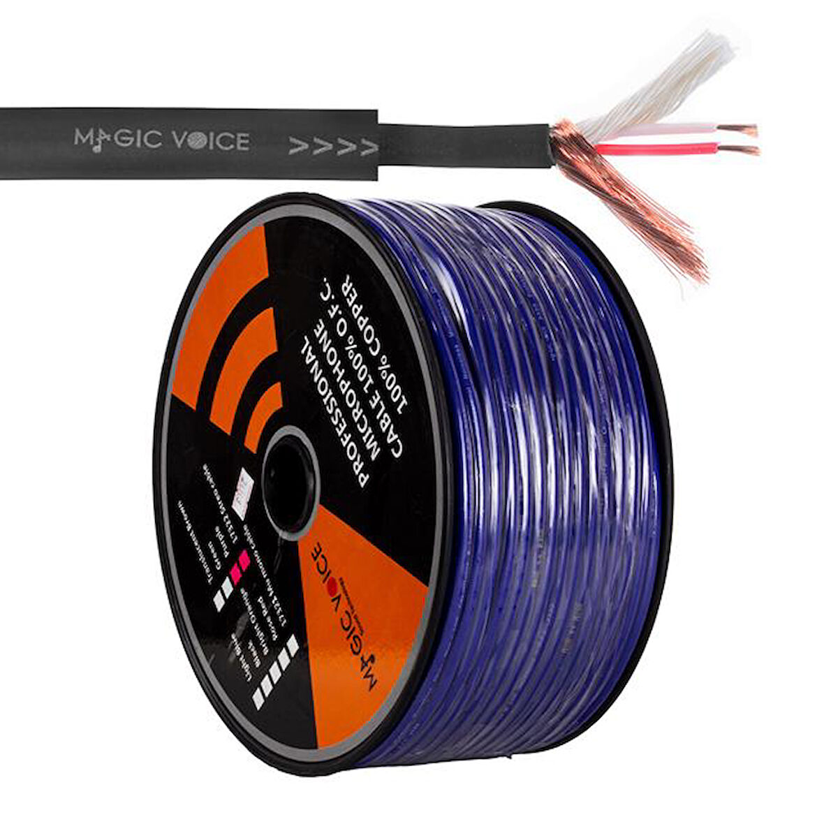 Magicvoice Mi Krofon Kablosu Stereo 1. Kali Te 100 Metre Mor