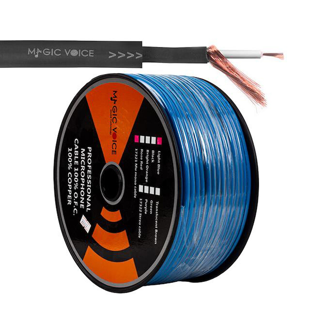 Magicvoice Mi Krofon Kablosu Mono 1. Kali Te 100 Metre Açık Mavi
