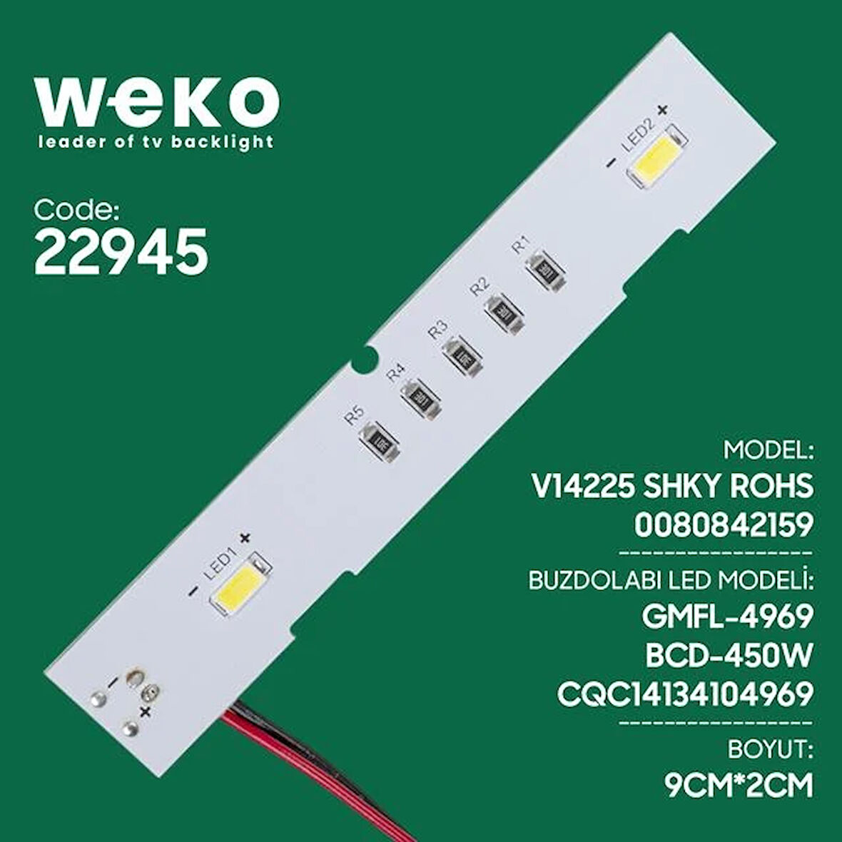 Buzdolabı İç Aydınlatma Ledi Cqc14134104969 2 Çipli