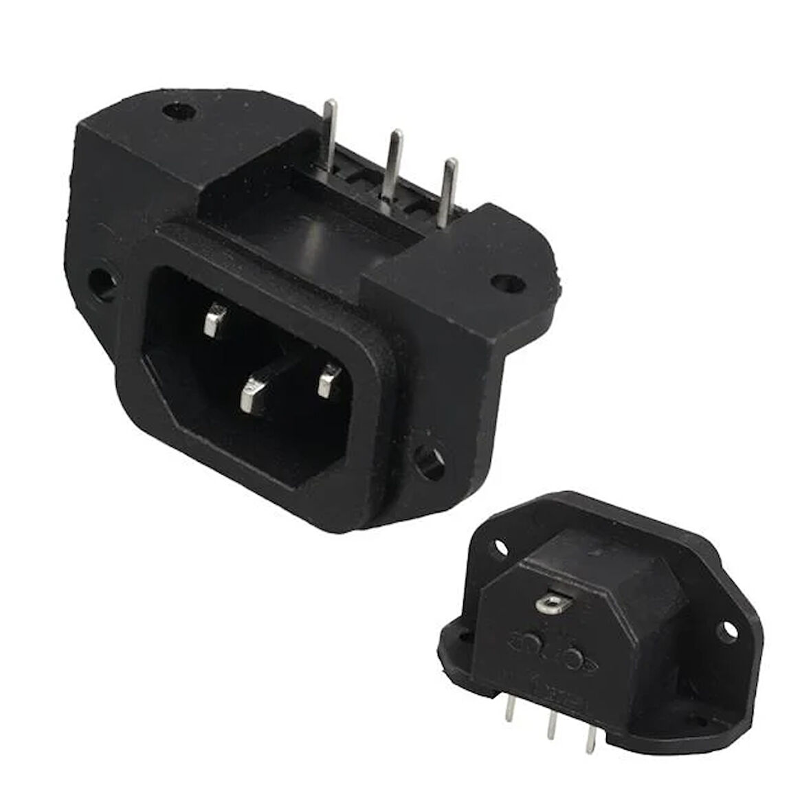 Ic-212c C14 Power Soket Erkek Kulaklı 90'c Pcb