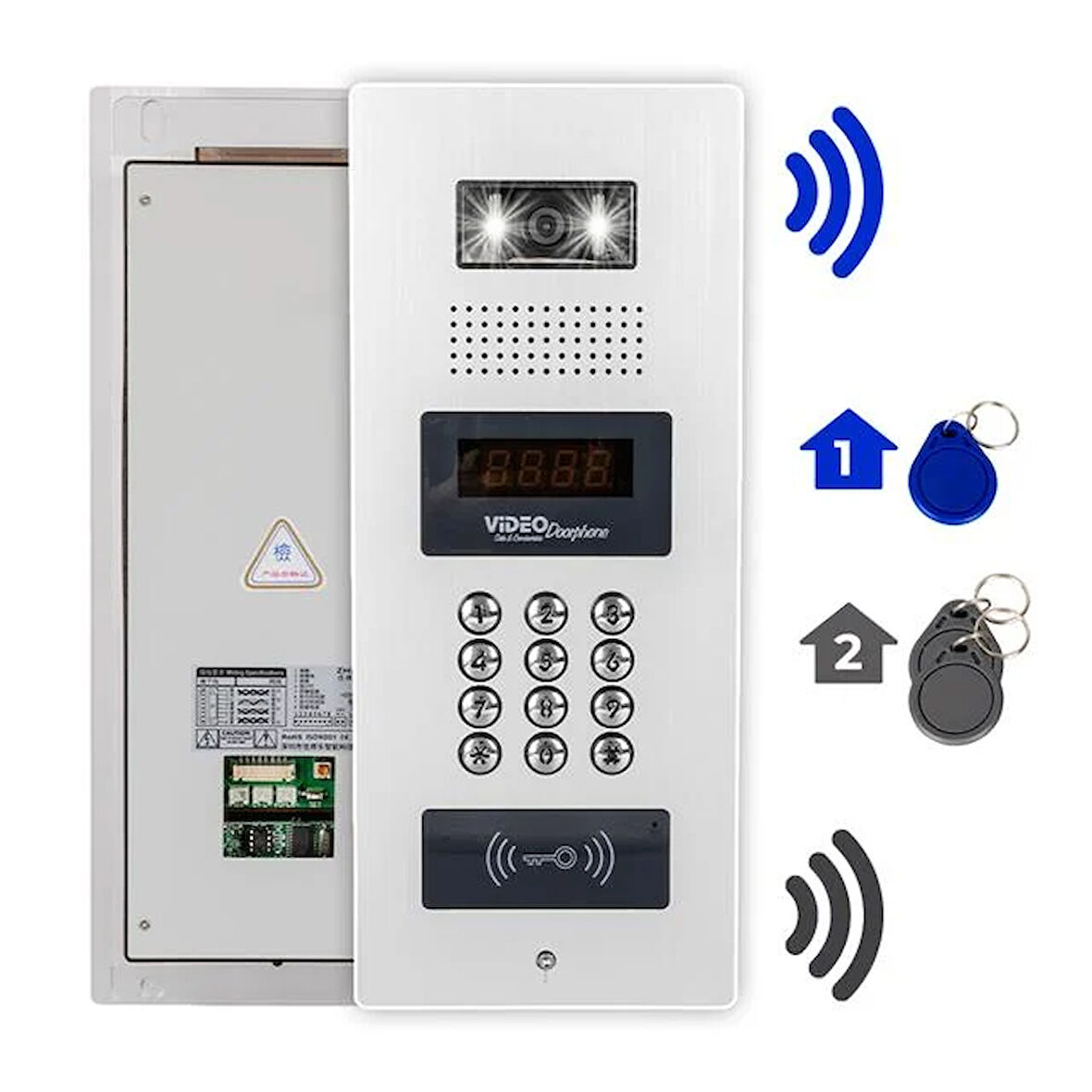 Powermaster 980c98rd Nfc Destekli Görüntülü Diafon Kapı Kilit Akıllı Ev Güvenliği Sistemi Vericisi