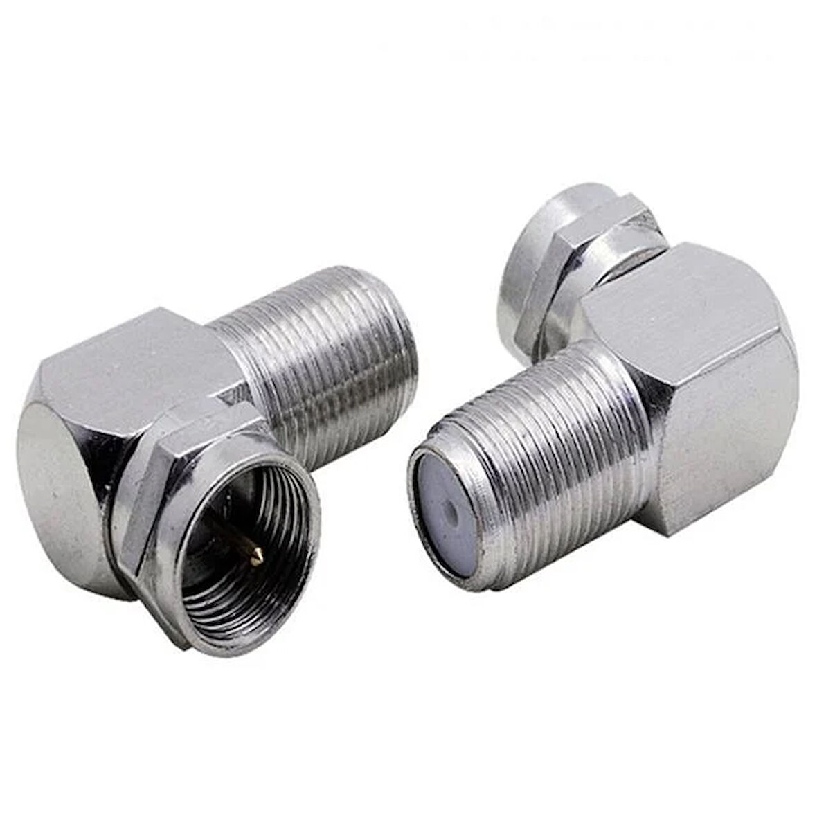 L 90 Derece F  Konnektör  Çevirmeli