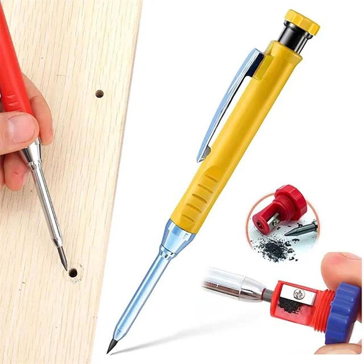 Sunup Sn-27134 Marangoz Derin Dip Konum Delik İşaretleme Kurşun Kalemi