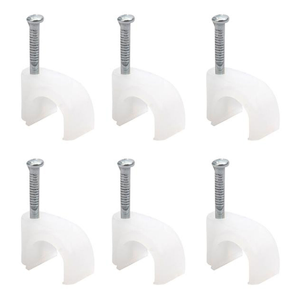 Kroşe 1 Numara Çelik Çivili 4 Mm Kordon Kabloları İçin 100lü Poşet Powermaster