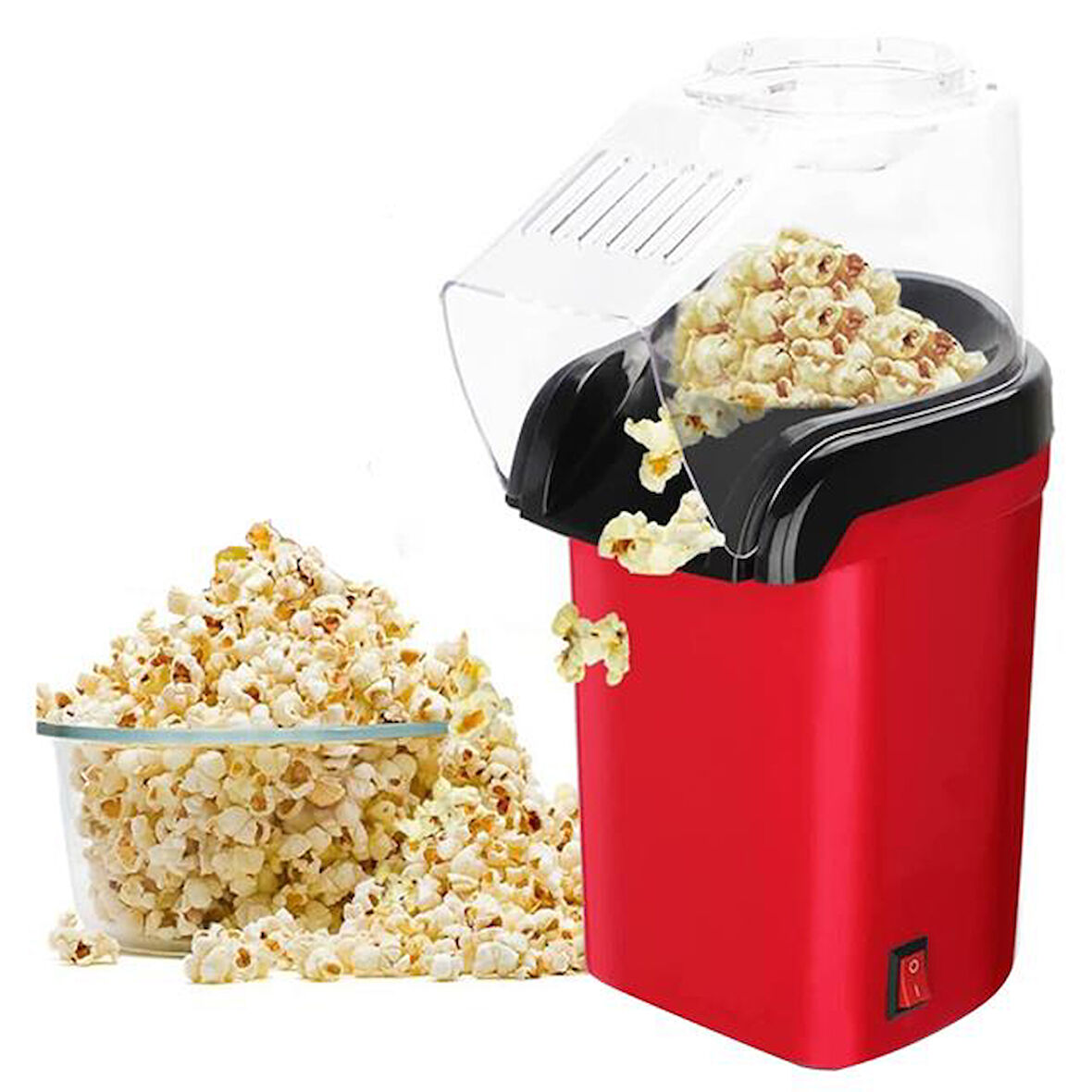 Premio Pr-2024 Yağsız Mısır Patlatma Makinesi Kırmızı