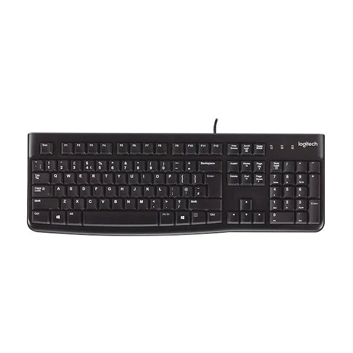 Logitech K120 920-002505 USB Kablolu Standart Q Klavye Siyah