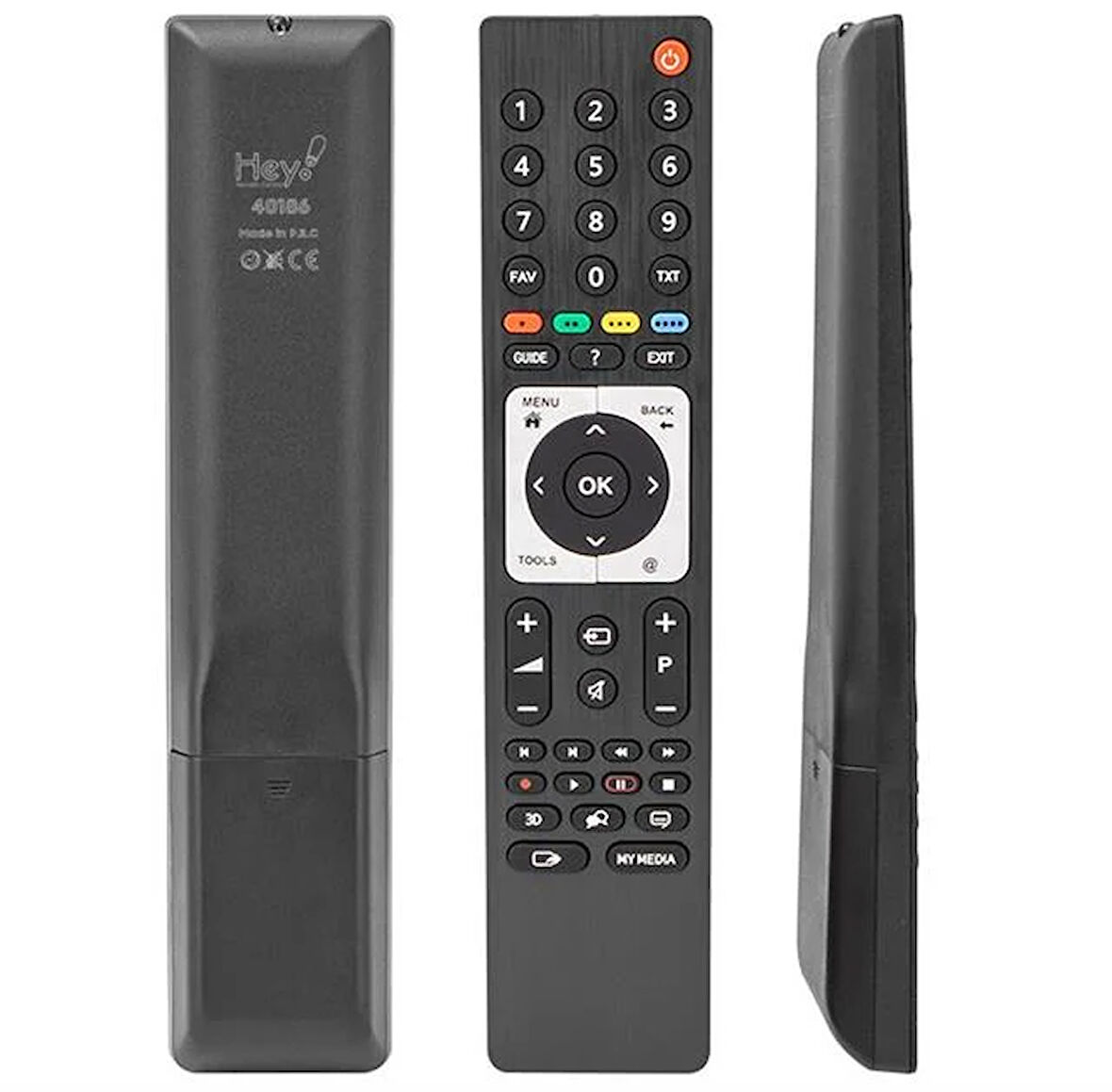 Hey Arçelik Beko Grundig 3d Metalik Göbek Guıde Tuşlu Ts4187r-2 Lcd Kumandası