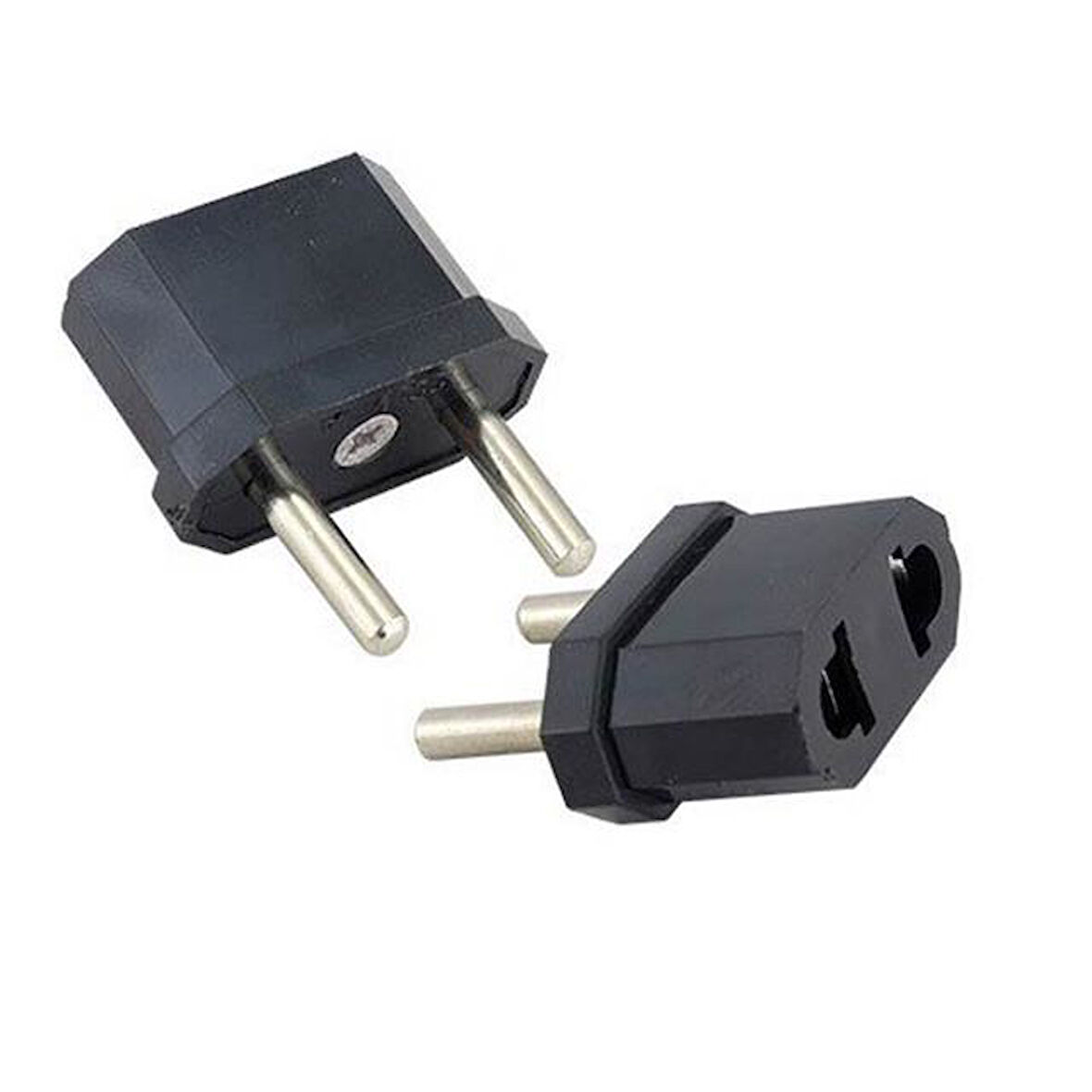 Amerikan Fiş Standart Çevirici Siyah Beyaz