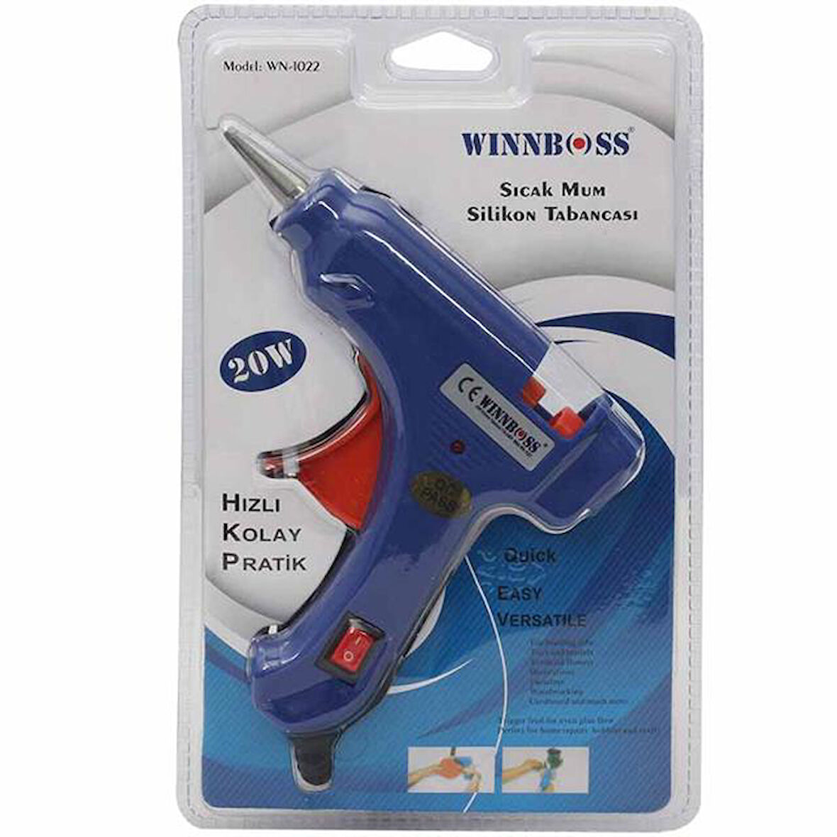 Wınnboss Wn-1022 / Wn-1122 - 20 Watt Anahtarlı Küçük Silikon Tabancası-47680