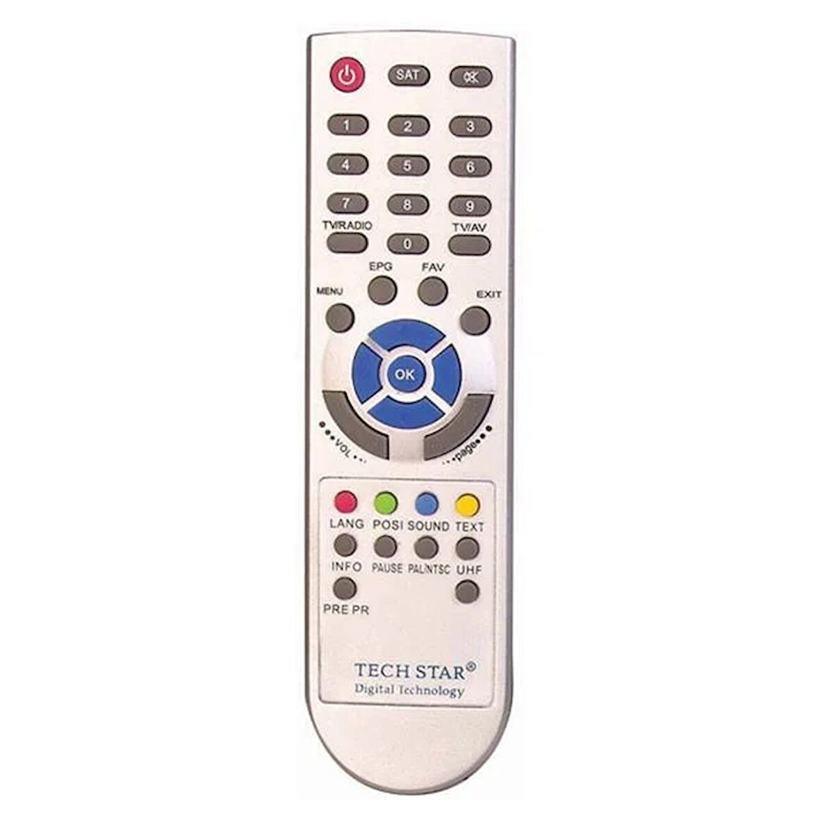 Techstar 5000-7000 Uydu Alıcı Kumandası