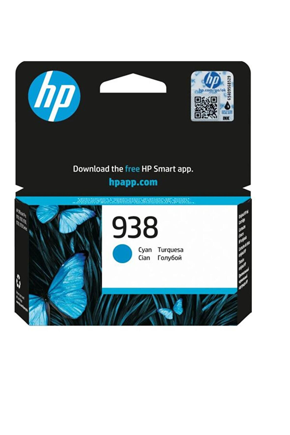 Hp 938 Cyan Mavi Kartuş 4S6X5PE