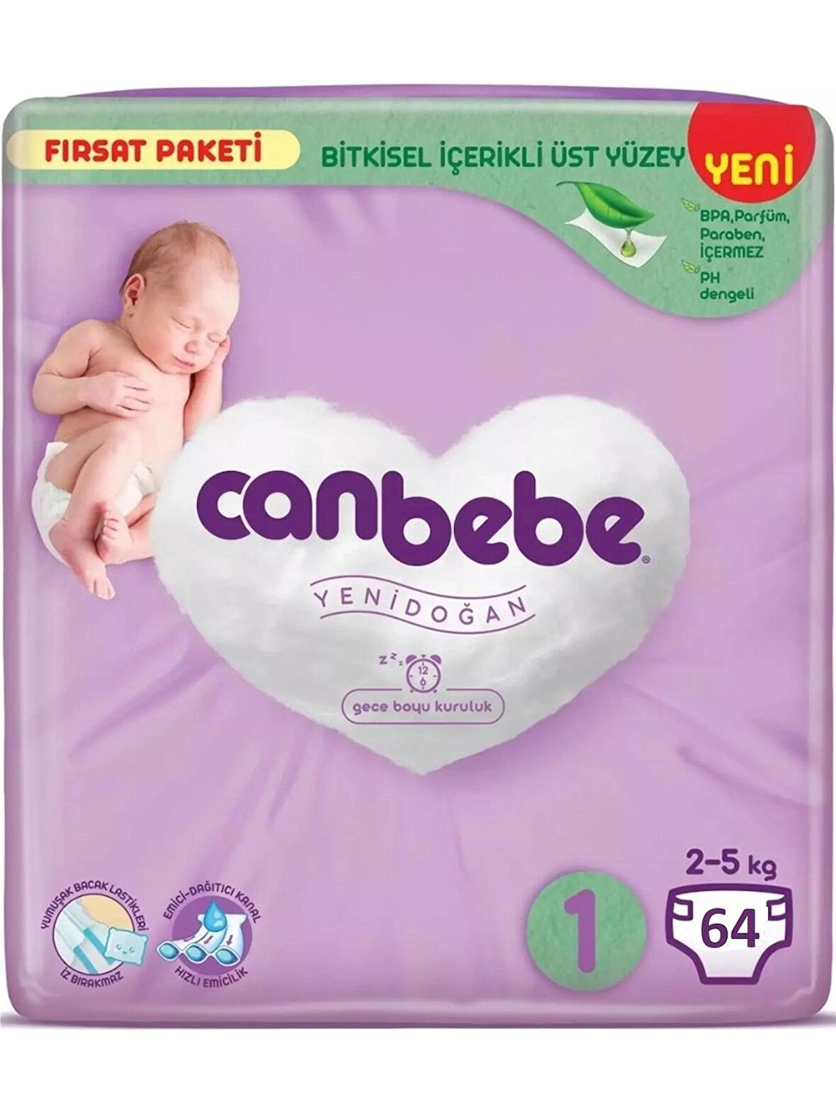 Canbebe Bebek Bezi Fırsat Paketi 1 No