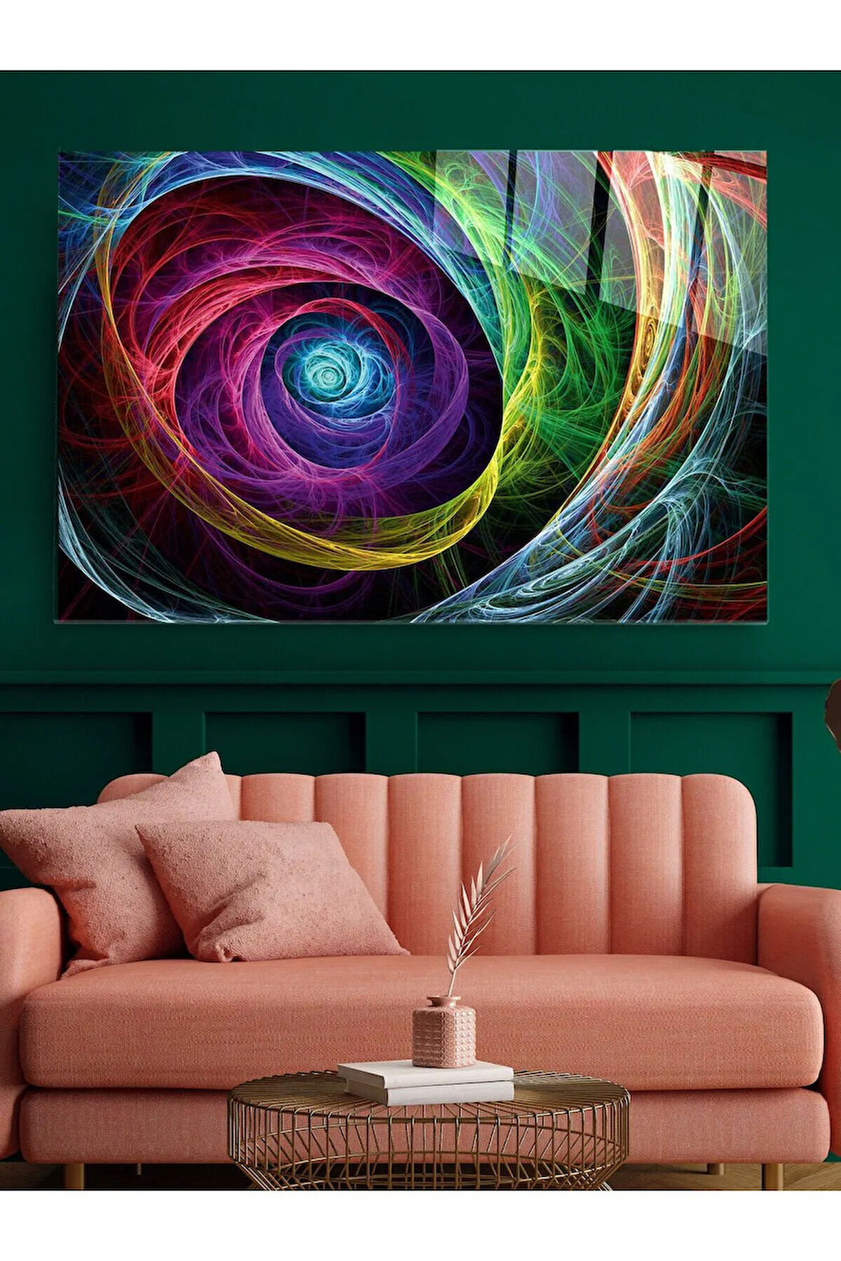 Colourful Cam Tablo, Dekoratif Cam Tablo