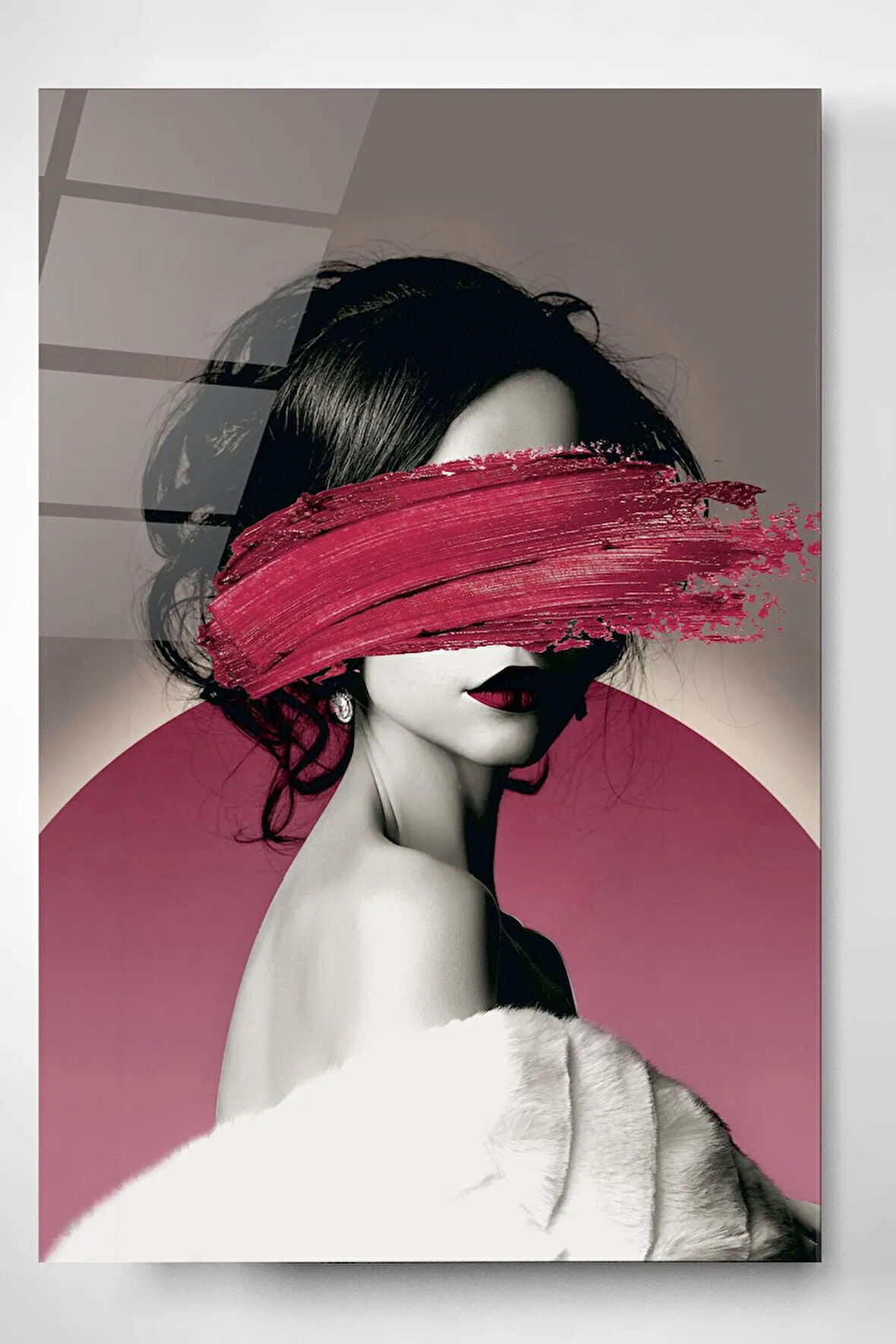 Woman Cam Tablo, Dekoratif Cam Tablo