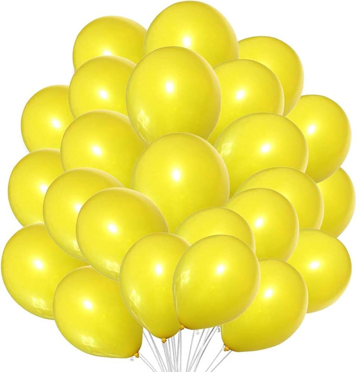 METALİK BALON SARI 50 ADET