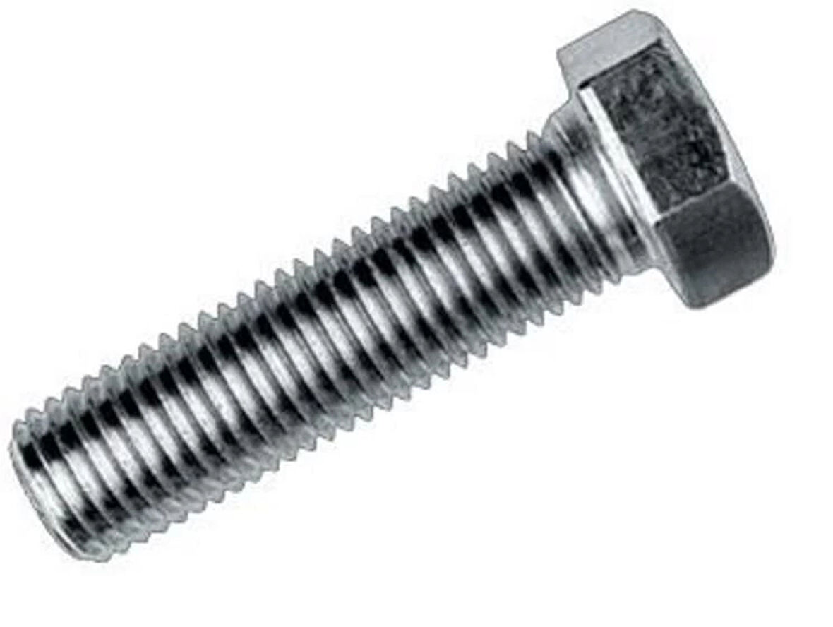 M10X25 Civata Beyaz Tam Paso 10 Adet