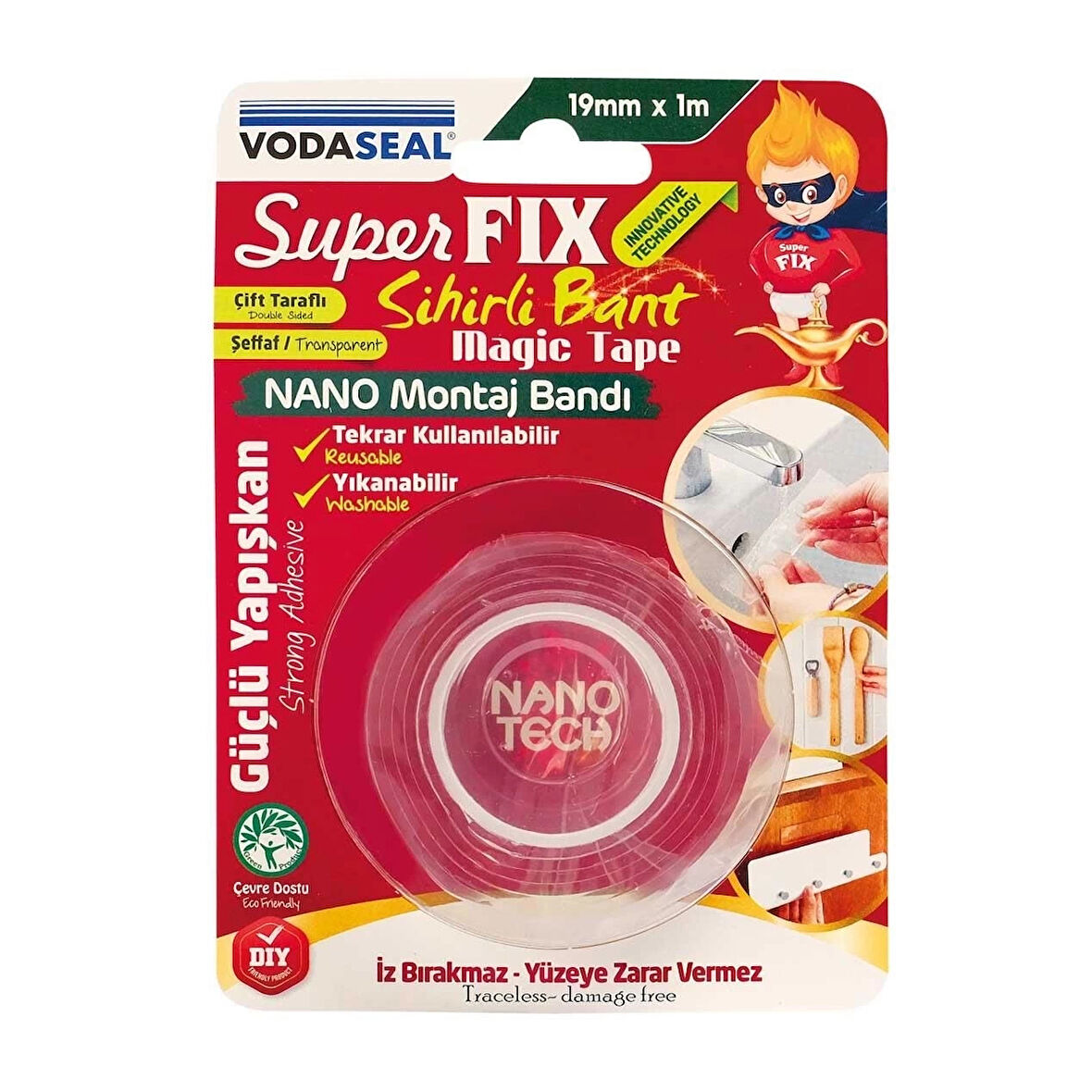 CEYLAN ADAM Vodaseal Süper Fix Sihirli Bant 19 mm 1 Metre