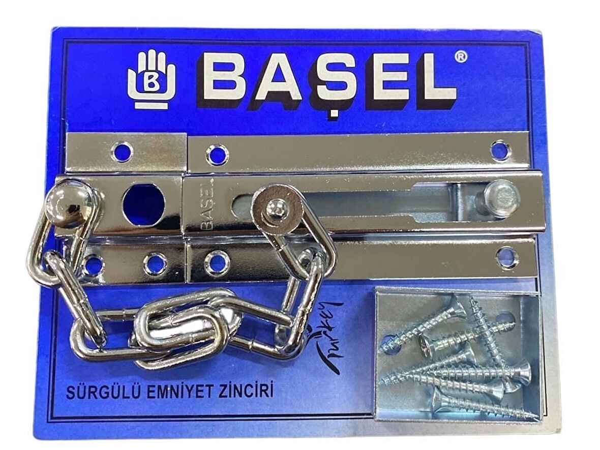 CEYLAN ADAM Başel Sürgülü Kapı Emniyet Zinciri Krom