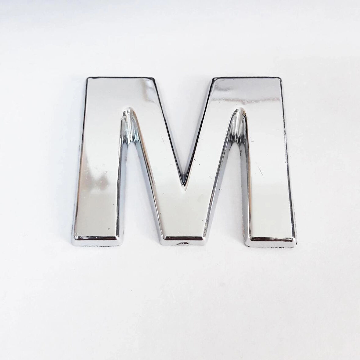 Cemax M Harfi  3,75 cm Krom Yapışkanlı