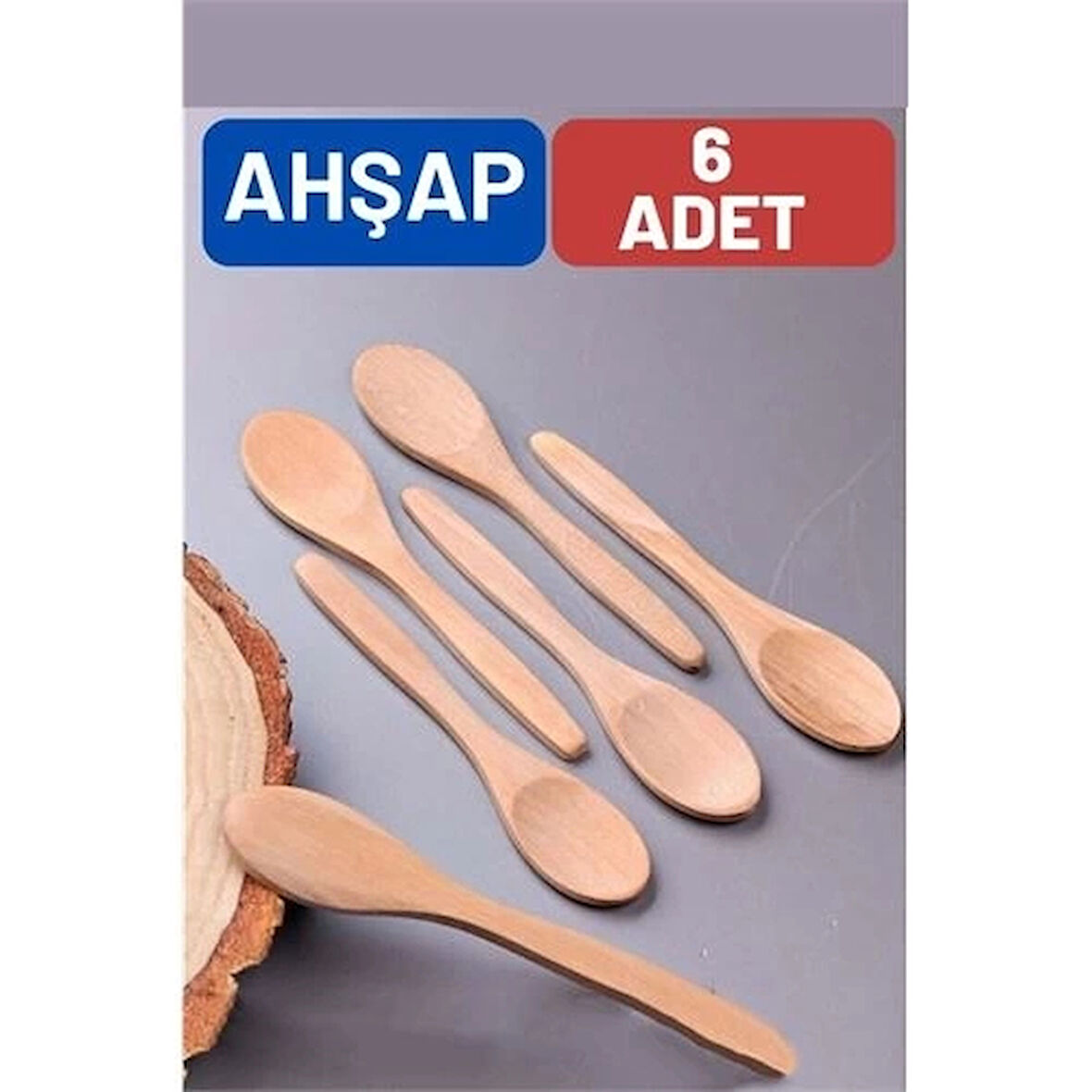 CEYLAN ADAM Ahşap Baharat Kaşığı Barnhard Design 6 ADET