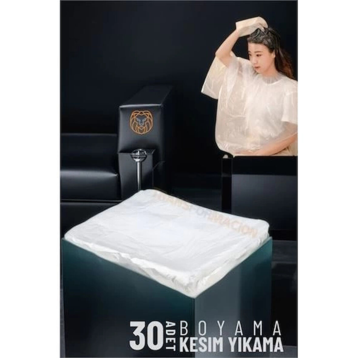 CEYLAN ADAM Saç Boyası Kesim Yıkama Önlüğü 30 Adet