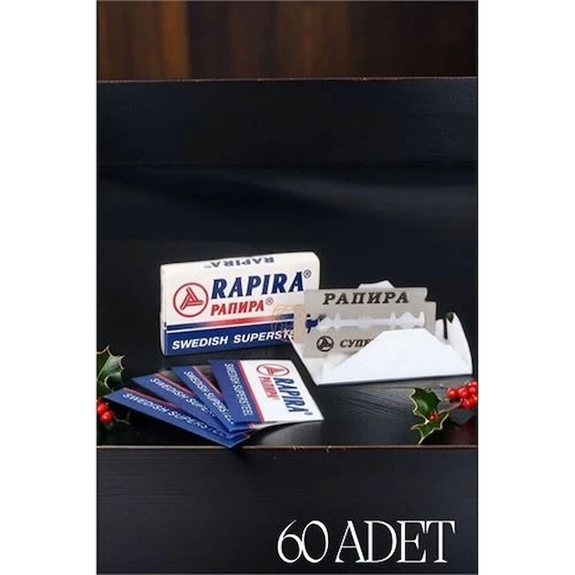 CEYLAN ADAM  Rapira 60 Adet Yaprak Tıraş Jileti