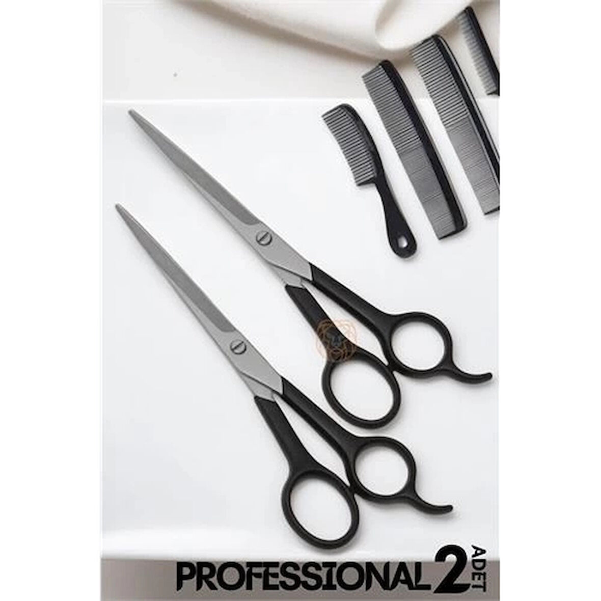 CEYLAN ADAM Berber Makası 2 ADET Profesyonel 6.5 inç Çelik