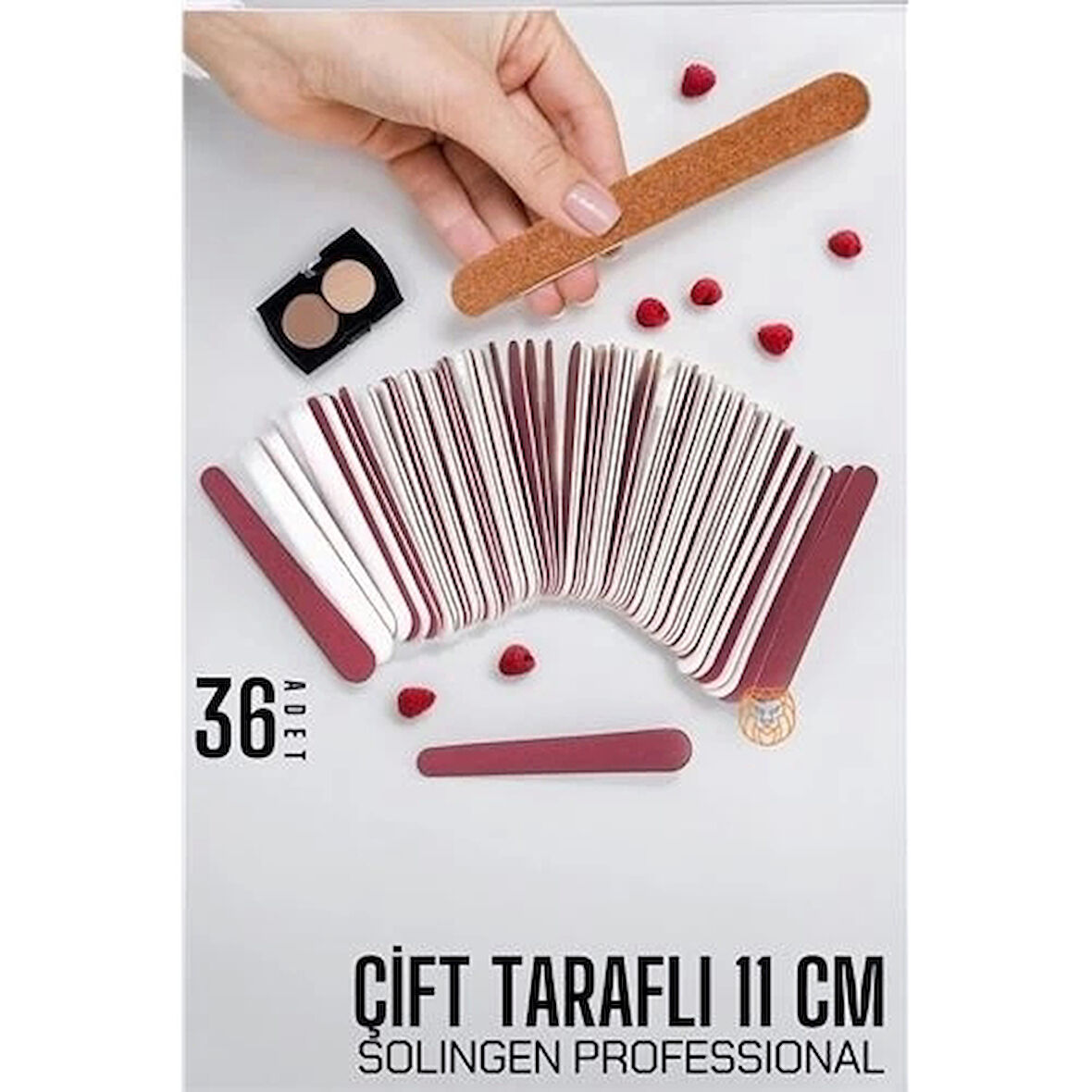 CEYLAN ADAM  Tırnak Törpüsü Kullan-At Çift Taraflı 36 ADET Solingen Professional